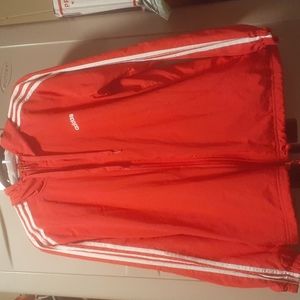 ADIDAS - UNISEX - WINDBREAKER JACKET - RED
